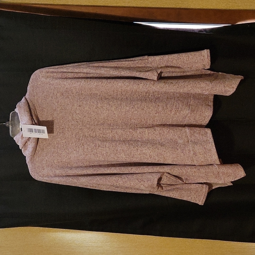 NWT Pink Heather,  Cowl Neck tunic,  size XL, Reb in J - Picture 2 of 6